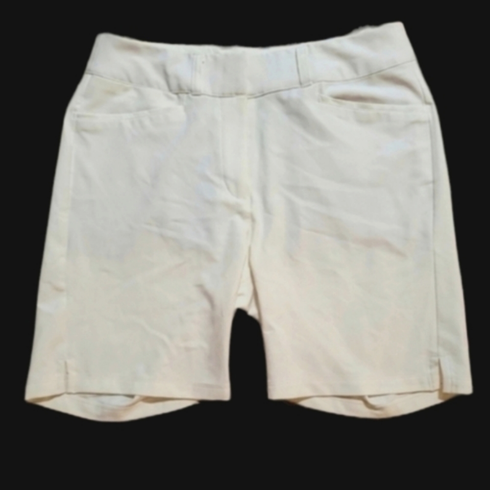 NWT adidas Sz 4 Bermuda Shorts, White, Brand New, Women's